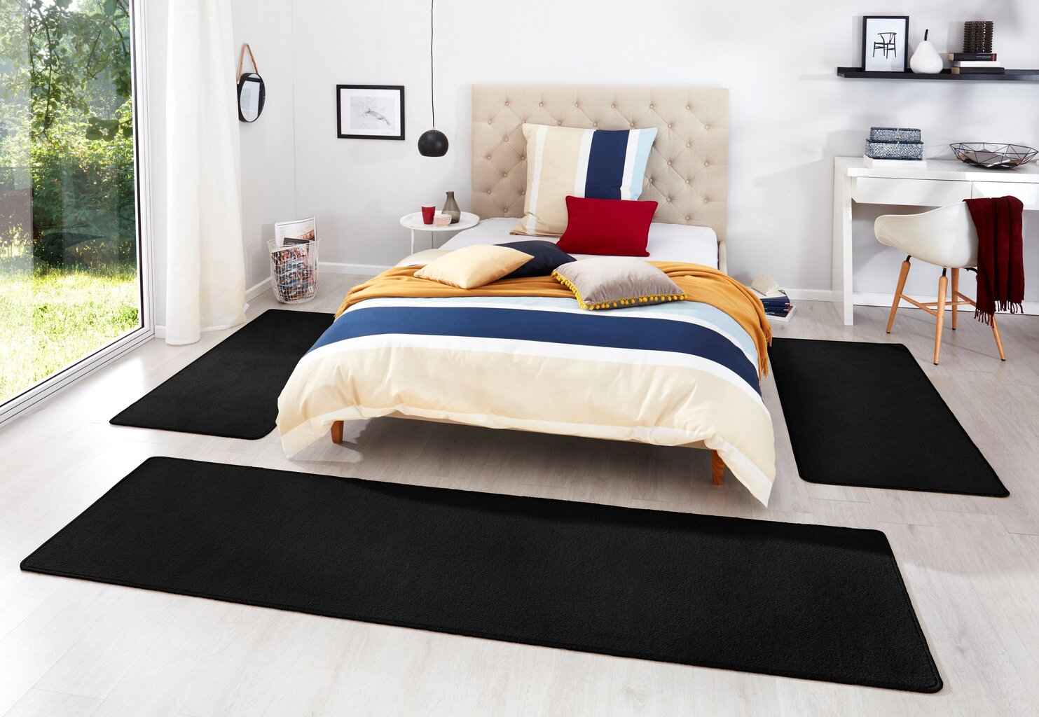 Vaipade komplekt Hanse Home Fancy Black, 3-osaline hind ja info | Vaibad | hansapost.ee