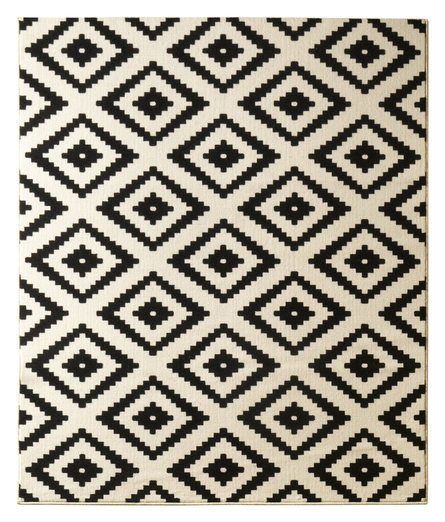 Vaip Hanse Home Hamla Diamond Black Cream, 160x230 cm hind ja info | Vaibad | hansapost.ee