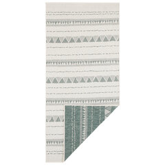 Kahepoolne vaip - tee NORTHRUGS Twin Supreme Green Cream, 80x250 cm hind ja info | Vaibad | hansapost.ee