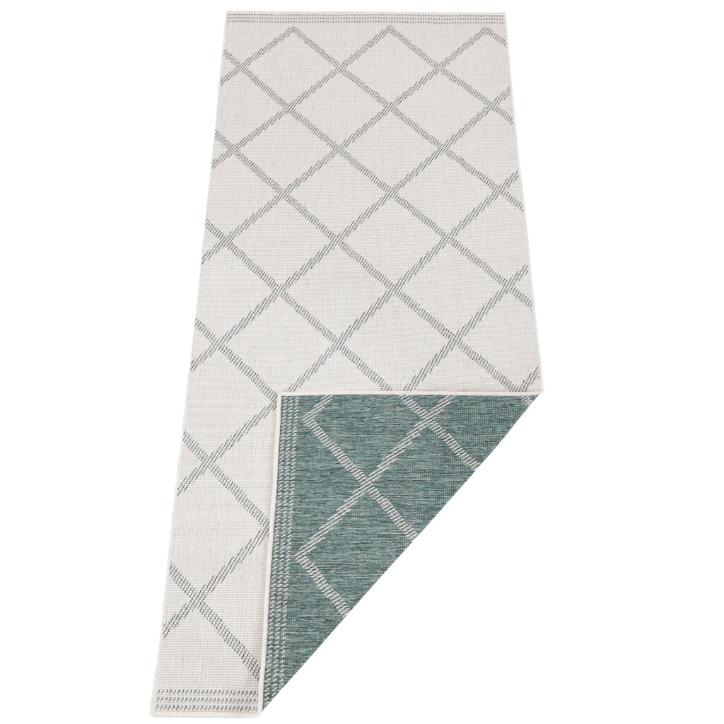 NORTHRUGS kahepoolne vaip-tee Twin Supreme Green Cream, 80x350 cm цена и информация | Vaibad | hansapost.ee