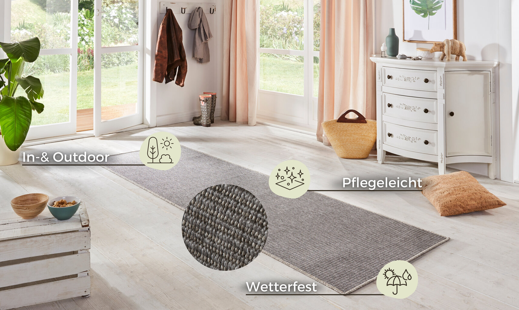 BT Carpet sise-ja välistingimuste vaip Nature, 80x450 cm цена и информация | Vaibad | hansapost.ee