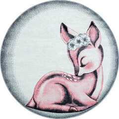 Ayyildiz круглый детский коврик Bambi Pink 0850, 120x120 см цена и информация | Коврики | hansapost.ee