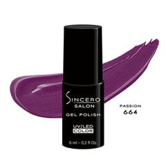 Geelküünelakk "Sincero Salon", 6 ml, Passion, 664 цена и информация | Лаки, укрепители для ногтей | hansapost.ee