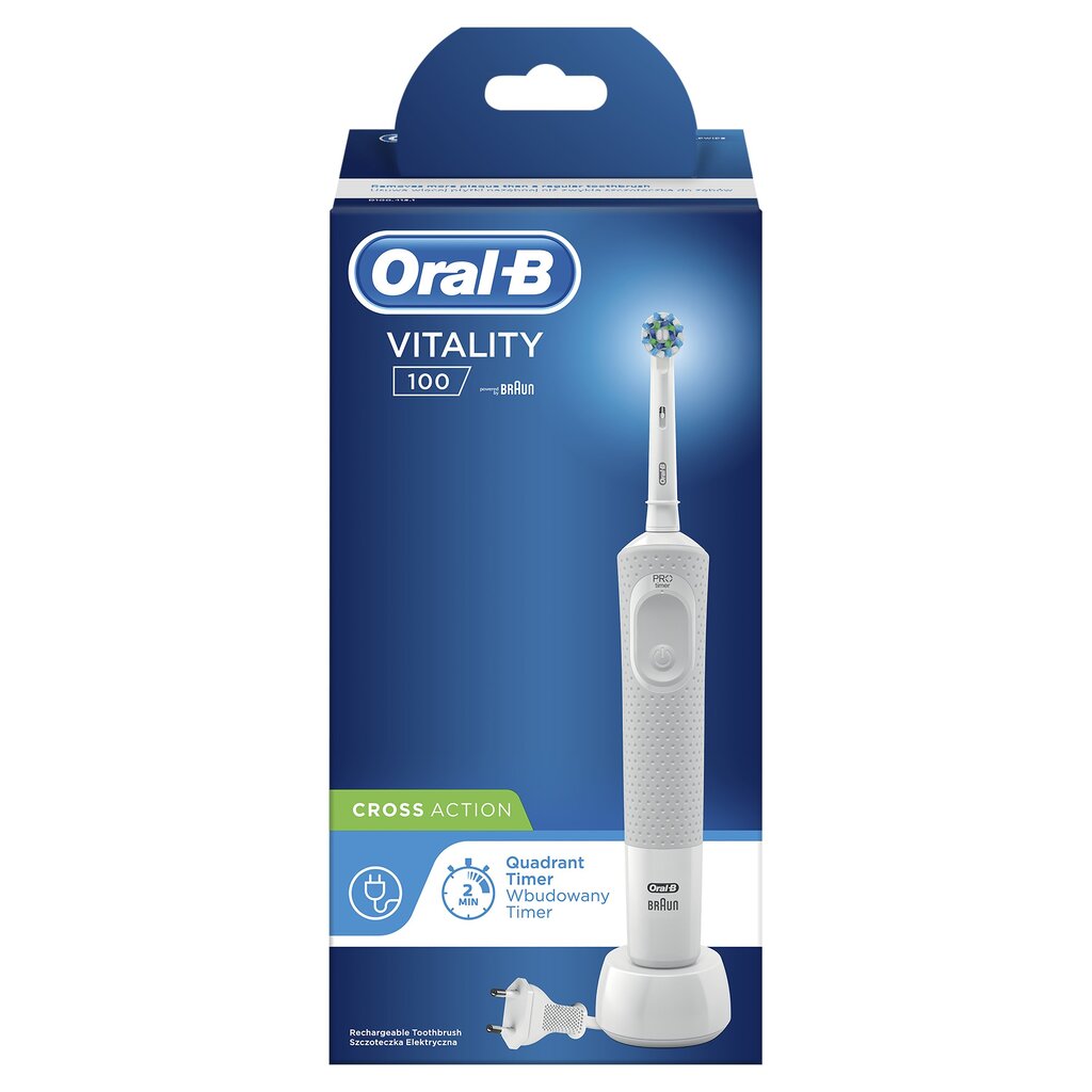 Oral-B Vitality 100 Cross Action hind ja info | Elektrilised hambaharjad | hansapost.ee