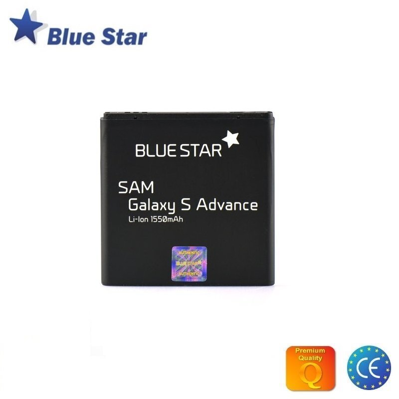 Telefoni aku BlueStar Battery Samsung I9070 Galaxy S Advance Li-Ion 1550 mAh Analog EB535151VU цена и информация | Akud mobiiltelefonidele | hansapost.ee