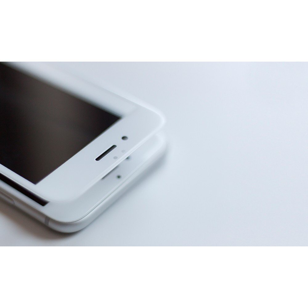 Karastatud kaitseklaas 3MK HardGlass MAX, sobib Apple iPhone 8 telefonile, läbipaistev/valge цена и информация | Ekraani kaitseklaasid ja kaitsekiled | hansapost.ee