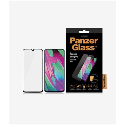 Samsung Galaxy A40 ekraanikaitseklaas PanzerGlass™ цена и информация | Ekraani kaitseklaasid ja kaitsekiled | hansapost.ee