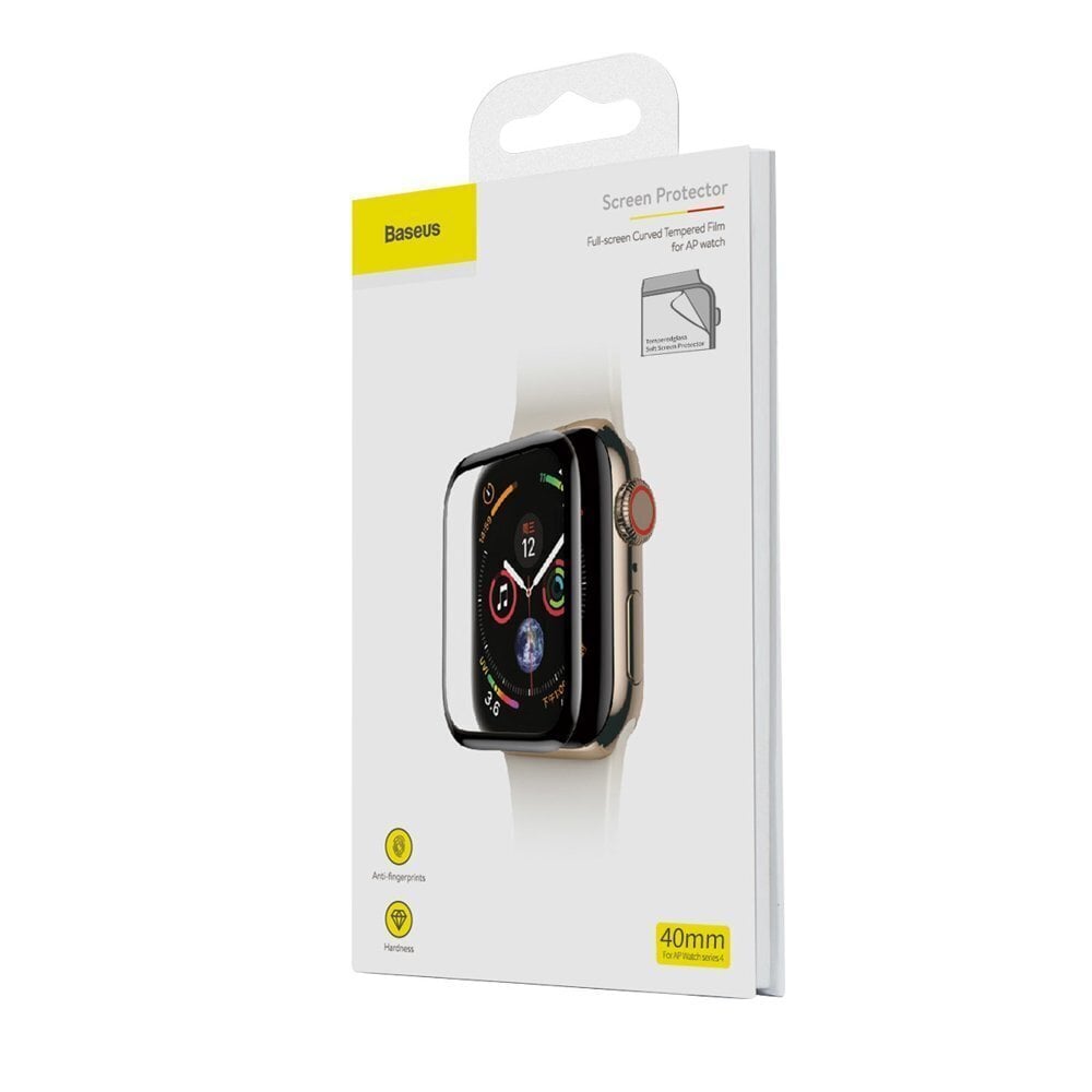 Baseus 0,2 mm karastatud klaasist pehme ekraanikaitse 44 mm Apple Watch 4 jaoks цена и информация | Nutikellade aksessuaarid ja tarvikud | hansapost.ee