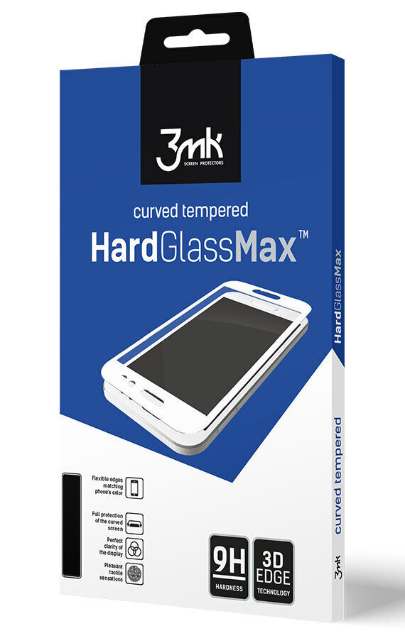 LCD kaitsev karastatud klaas 3MK Hard Glass Max Samsung A715 A71, must hind ja info | Ekraani kaitseklaasid ja kaitsekiled | hansapost.ee