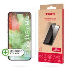 Защитная пленка Toti из закаленного стекла 2D для iPhone 13 Pro Max (6,7) 2021, прозрачная цена и информация | Защитные пленки для телефонов | hansapost.ee