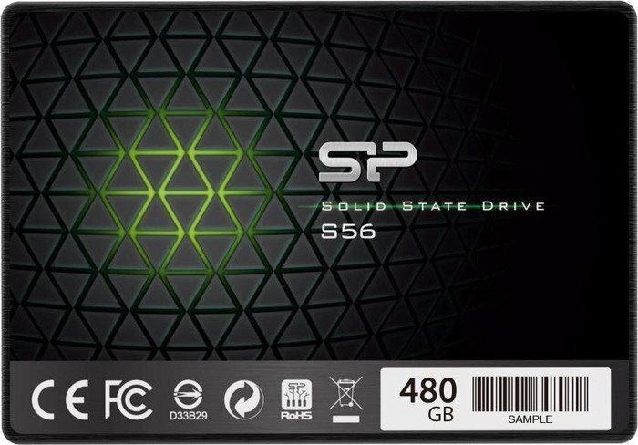 Silicon Power S56 480GB Sata3 (SP480GBSS3S56A25) цена и информация | Sisemised kõvakettad | hansapost.ee