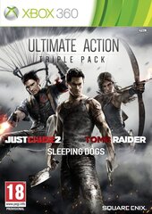 Xbox 360 Ultimate Action Triple Pack: Just Cause 2, Tomb Raider and Sleeping Dogs цена и информация | Компьютерные игры | hansapost.ee