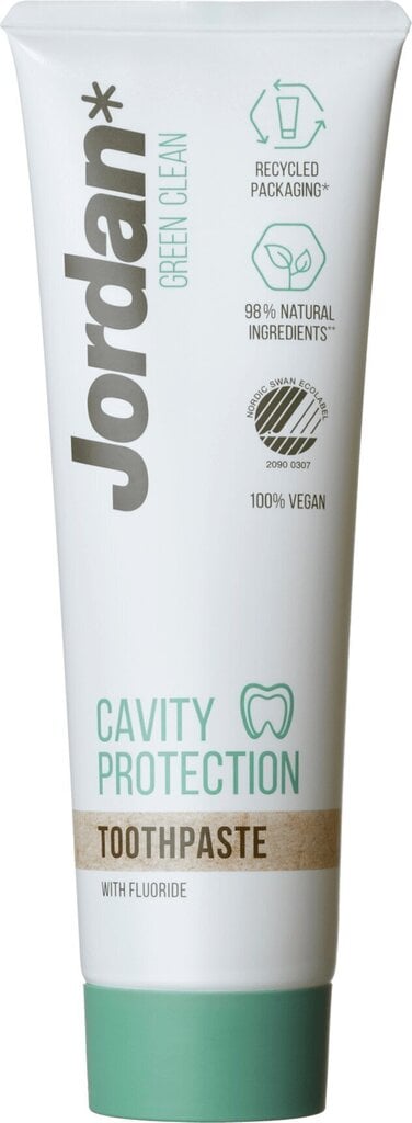 Hambapasta Jordan Green Clean Cavity Protection 75 ml цена и информация | Hambaharjad, hampapastad ja suuloputusvedelikud | hansapost.ee