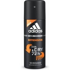 Adidas Intensive Cool & Dry 72h антипреспирант для мужчин 150 мл цена и информация | Дезодоранты | hansapost.ee