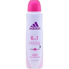 Naiste spreideodorant Adidas 6 in 1 150 ml hind ja info | Adidas Hügieenitarbed | hansapost.ee