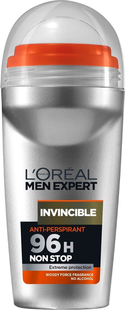 L'Oreal Paris Men Expert Invincible roll-on deodorant meestele 50 ml цена и информация | Deodorandid | hansapost.ee