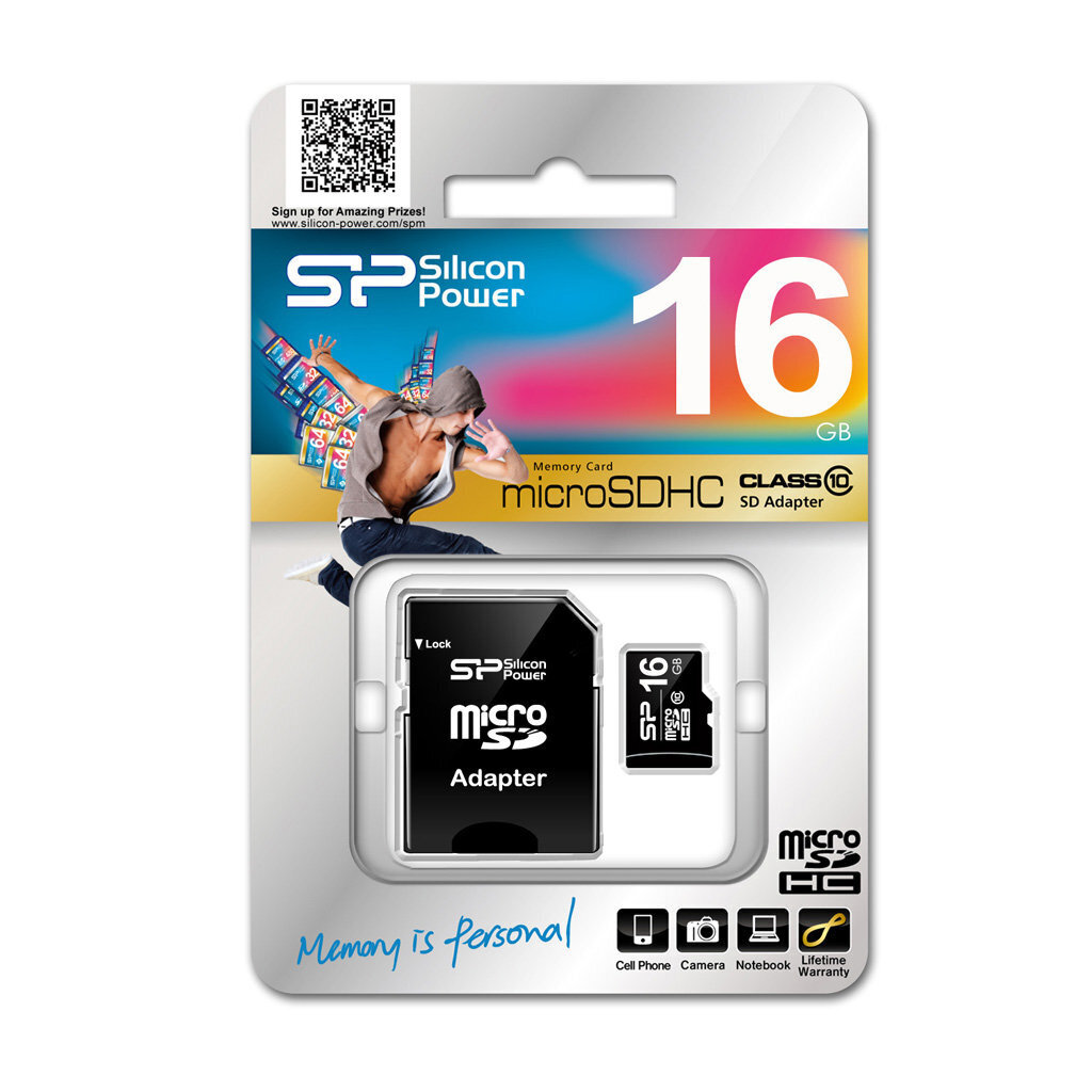 Silicon Power 16 GB, MicroSDHC, Flash me цена и информация | Mälukaardid mobiiltelefonidele | hansapost.ee