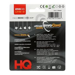 Mälukaart Imro microSD 256GB with adapter / Class 10 UHS 3 hind ja info | Imro Mobiiltelefonid, fotokaamerad, nutiseadmed | hansapost.ee