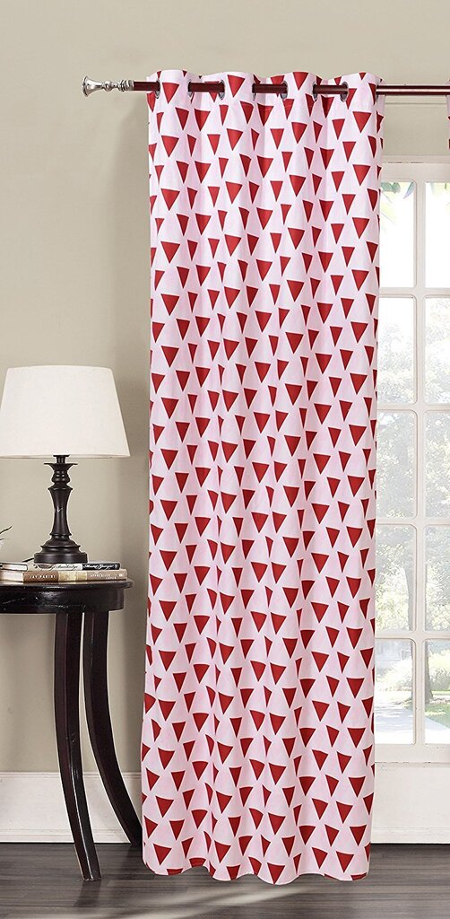 Decoking kardin Triangles, punane, 140 x 245 cm, 1 tk hind ja info | Kardinad | hansapost.ee