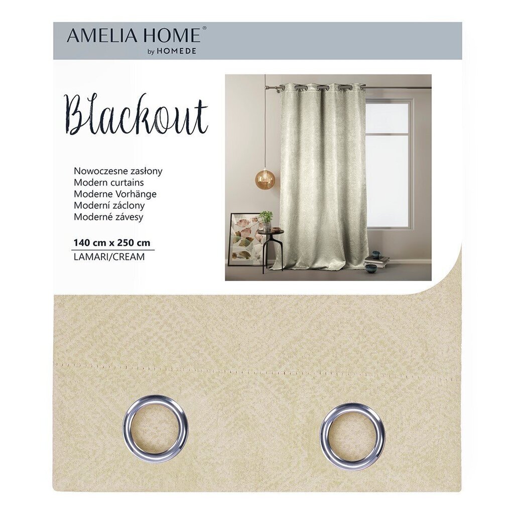 AmeliaHome pimendav kardin Blackout hind ja info | Kardinad | hansapost.ee