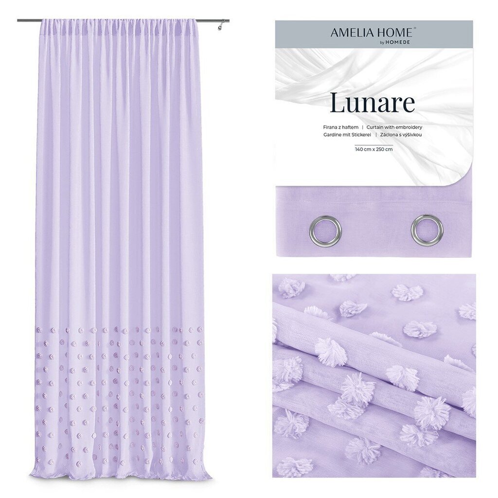 AmeliaHome kardin Lunare hind ja info | Kardinad | hansapost.ee