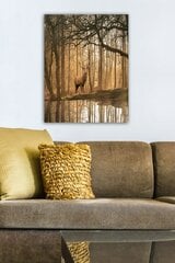 Репродукция на холсте Олень в лесу цена и информация | Настенные деревянные декорации | hansapost.ee