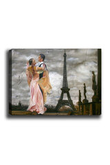 Репродукция Пара танцоров в Париже цена и информация | Настенные деревянные декорации | hansapost.ee