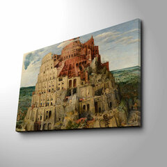 Репродукция La Torre di Babele (Pieter Bruegel) цена и информация | Настенные деревянные декорации | hansapost.ee