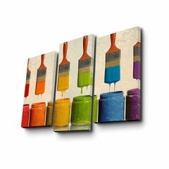 Kolmeosaline reproduktsioon Värvid hind ja info | Seinapildid | hansapost.ee
