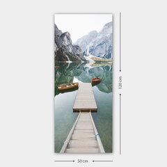 Репродукция Лодки в горном озере цена и информация | Настенные деревянные декорации | hansapost.ee