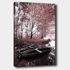 Репродукция на холсте Розовая осень на побережье цена и информация | Настенные деревянные декорации | hansapost.ee