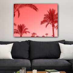 Pilt lõuendil Punased palmipuud hind ja info | Seinapildid | hansapost.ee