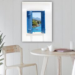 Репродукция на холсте Море через окно цена и информация | Настенные деревянные декорации | hansapost.ee
