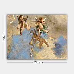 Репродукция Играющие ангелочки цена и информация | Настенные деревянные декорации | hansapost.ee