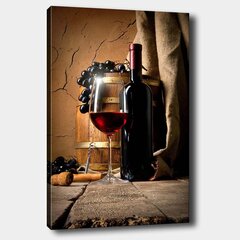 Репродукция Вино, 50х70 см цена и информация | Настенные деревянные декорации | hansapost.ee