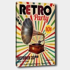 Репродукция Ретро вечеринка цена и информация | Настенные деревянные декорации | hansapost.ee