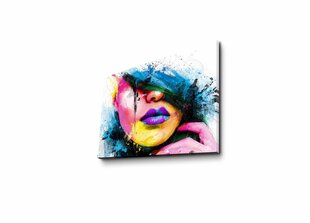 Репродукция Девушка с фиолетовыми губами и цветными волосами цена и информация | Репродукции, картины | hansapost.ee