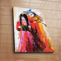 Репродукция Клоун и девочка цена и информация | Настенные деревянные декорации | hansapost.ee