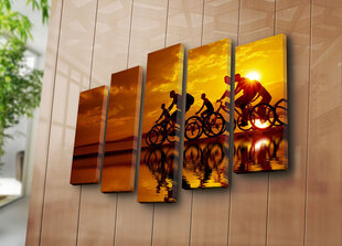 Репродукция из пяти частей Велосипед цена и информация | Репродукции, картины | hansapost.ee
