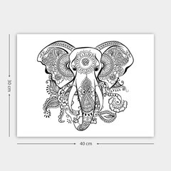Репродукция Слон цена и информация | Настенные деревянные декорации | hansapost.ee