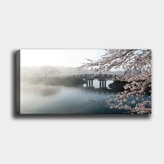 Репродукция Мост в тумане цена и информация | Настенные деревянные декорации | hansapost.ee