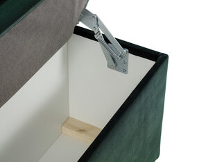 Пуф с ящиком для хранения вещей Milo Casa Bruno 200, темно-зеленый цена и информация | Кресла-мешки и пуфы | hansapost.ee