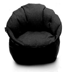 Кресло-мешок Qubo™ Shell, гобелен, черное цена и информация | Кресла-мешки и пуфы | hansapost.ee