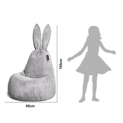 Кресло-мешок Qubo™ Mommy Rabbit Cloud, голубое цена и информация | Кресла-мешки и пуфы | hansapost.ee