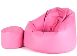 Kott-tool tumbaga Mega Comfort, kunstnahk, roosa цена и информация | Кресла-мешки и пуфы | hansapost.ee