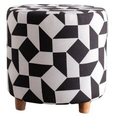 Пуф Kalune Design Begon, белый/черный цена и информация | Кресла-мешки и пуфы | hansapost.ee