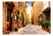 Fototapeet - Colourful Street in Tuscany hind ja info | Fototapeedid | hansapost.ee