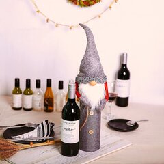 Украшение бутылки Дед Мороз, серый цена и информация | Täpsustamata Подарки, праздничная атрибутика | hansapost.ee