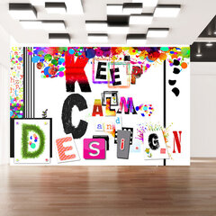 Fototapeet - Keep Calm and Design hind ja info | Fototapeedid | hansapost.ee