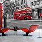 Fototapeet - Red bus and phone box in London hind ja info | Fototapeedid | hansapost.ee